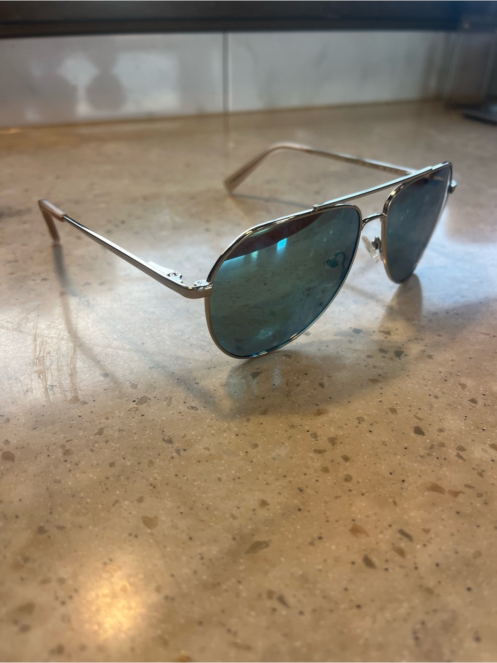 Hurley Blue Lens Aviator Sunglasses Unisex